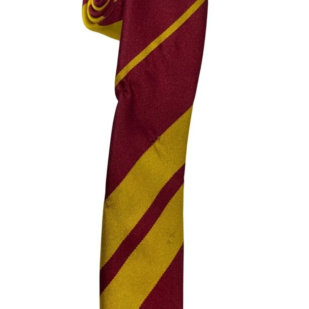 Harry Potter Gryffindor House Crest‎ Tie Striped Polyester Burgundy Gold